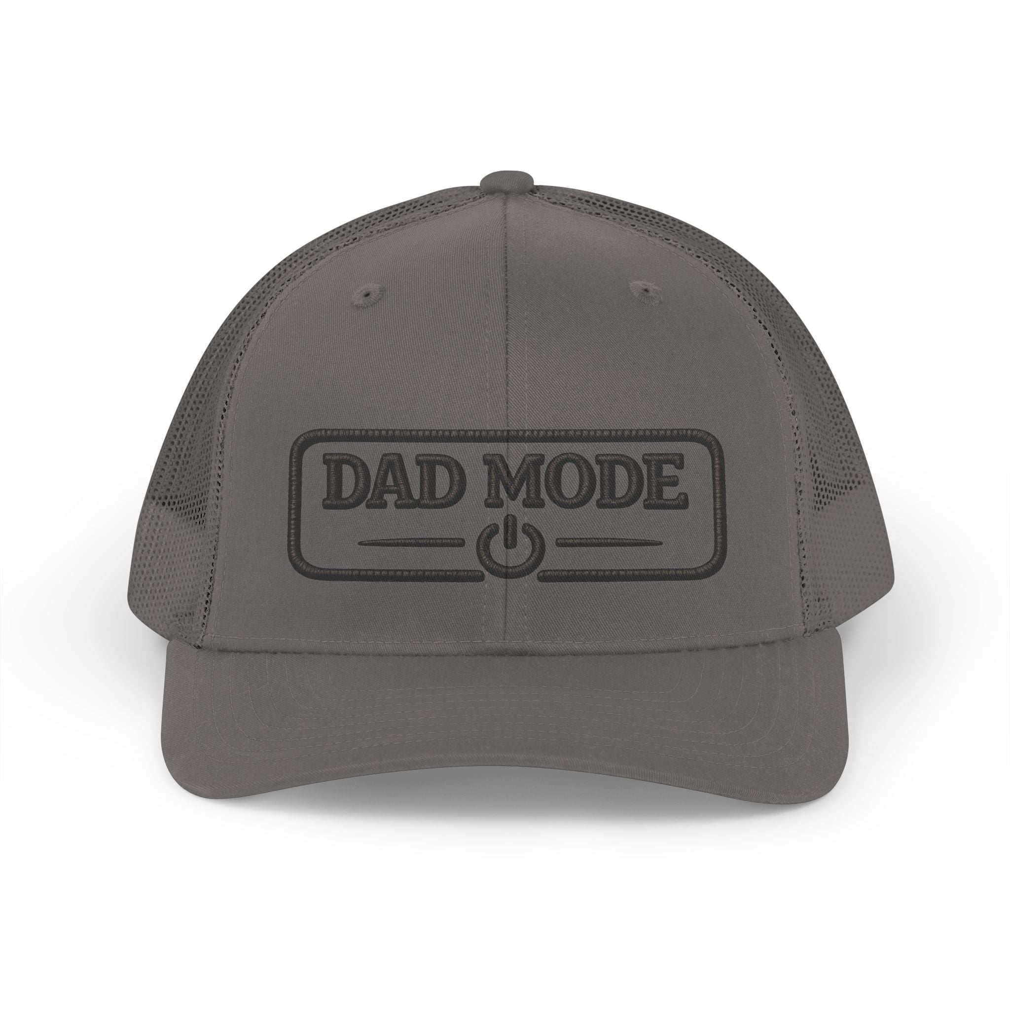 Dad Mode Trucker Hat — Retro Embroidered Mesh Cap for New Dads & Father’s Day