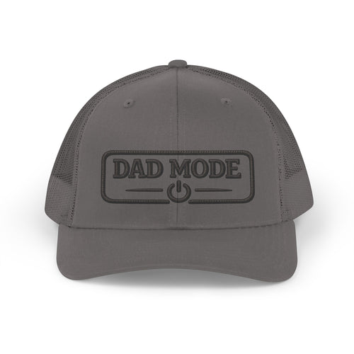 Dad Mode Trucker Hat — Retro Embroidered Mesh Cap for New Dads & Father’s Day