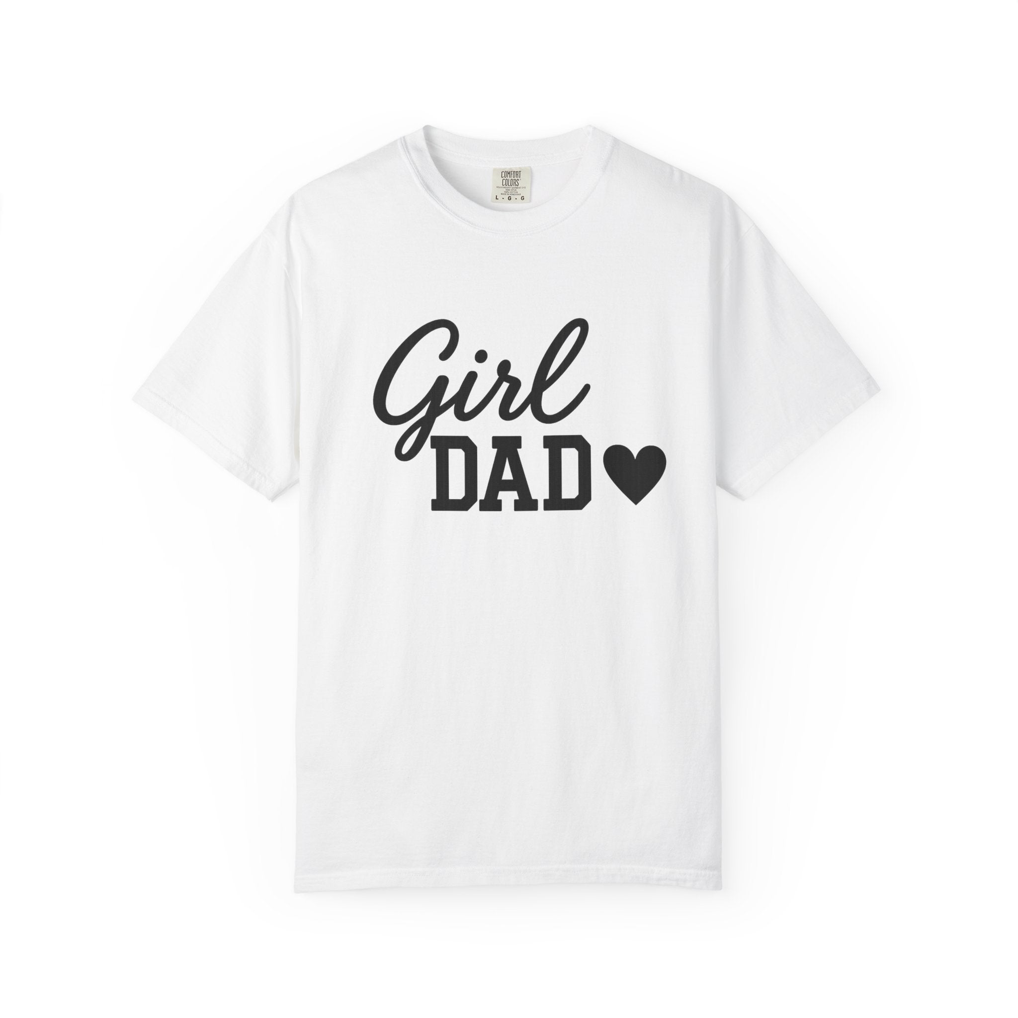 Girl Dad T-Shirt — Heart Graphic Tee for Fathers, Father's Day Gift
