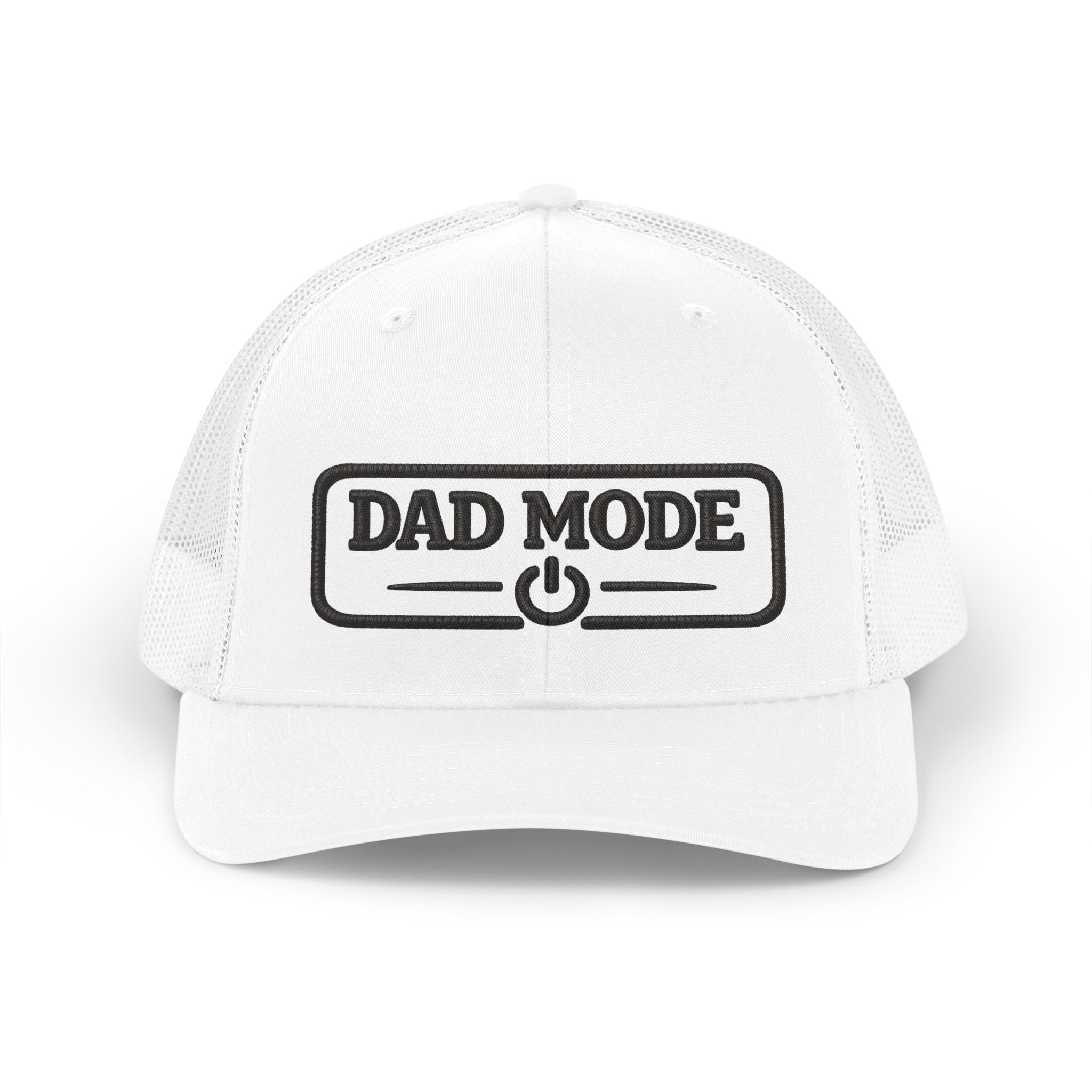Dad Mode Trucker Hat — Retro Embroidered Mesh Cap for New Dads & Father’s Day