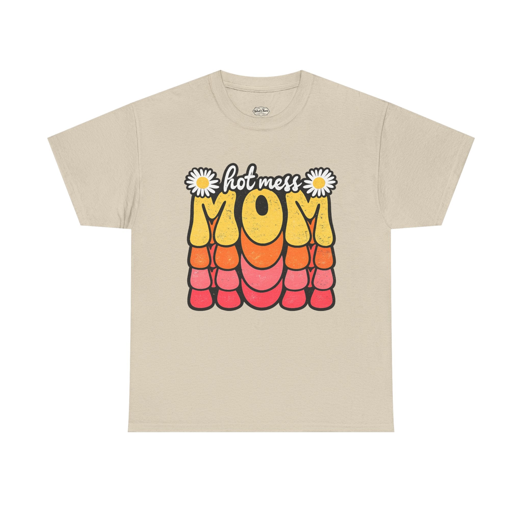 Hot Mess Mom Retro Graphic Tee — Funny Mother’s Day Gift