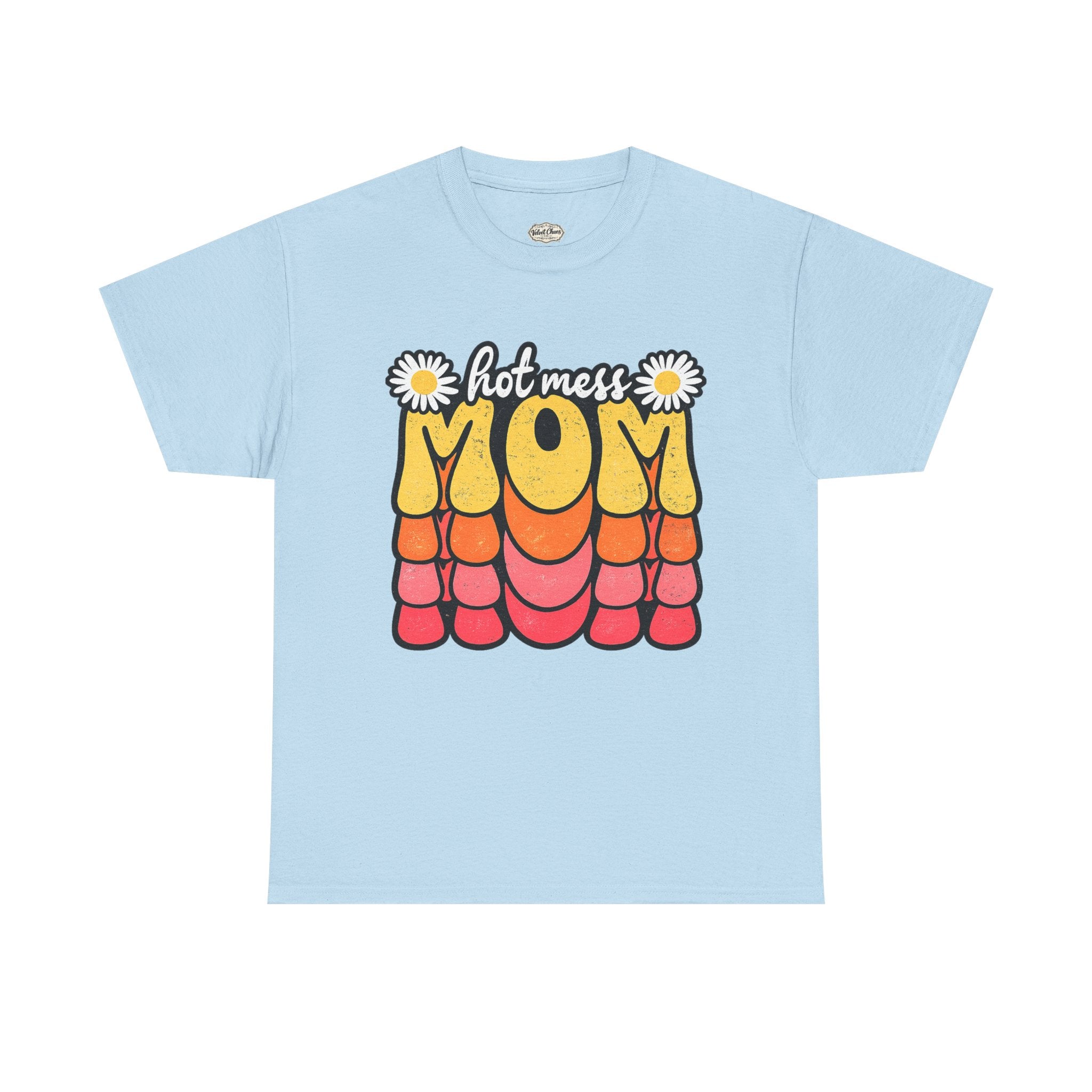 Hot Mess Mom Retro Graphic Tee — Funny Mother’s Day Gift