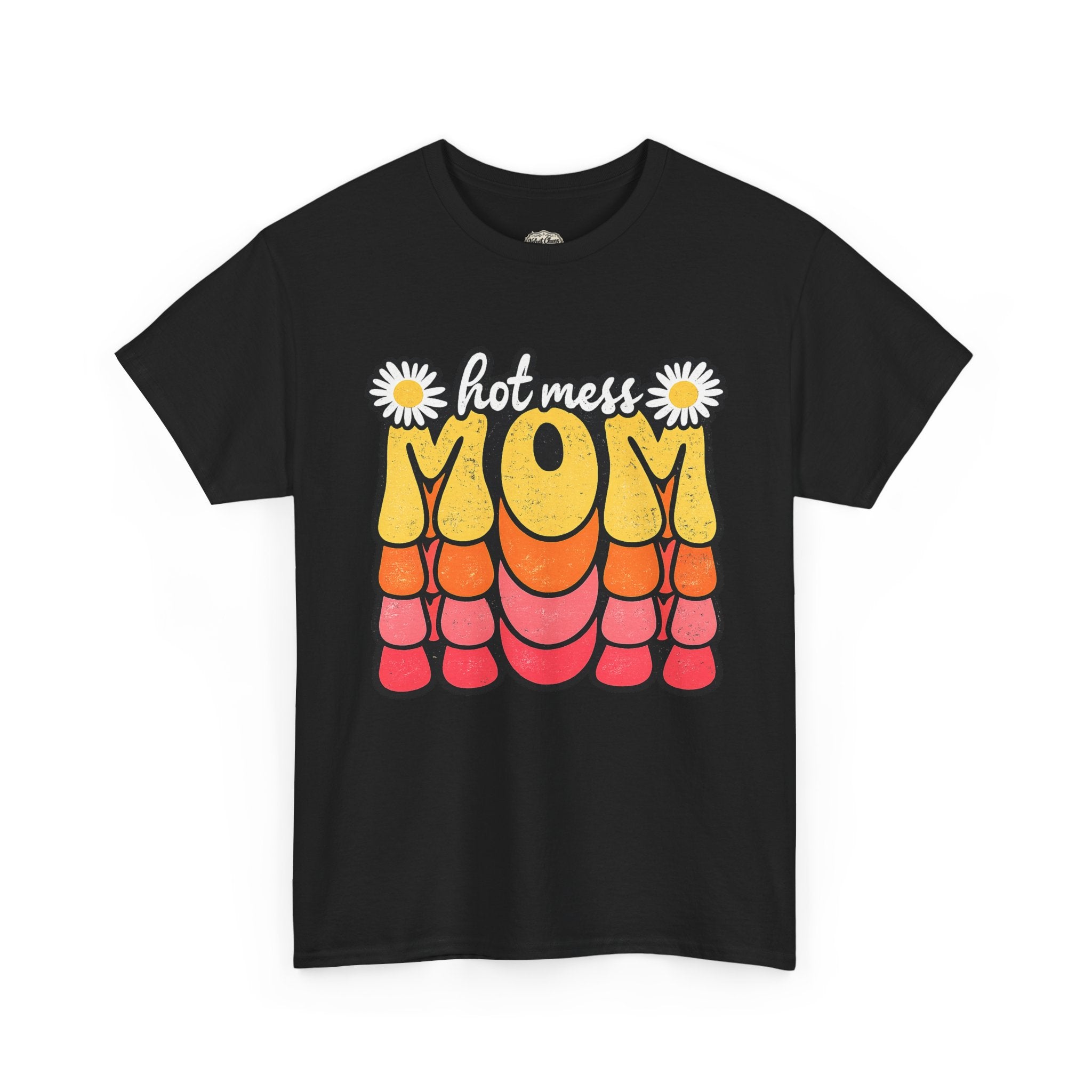 Hot Mess Mom Retro Graphic Tee — Funny Mother’s Day Gift