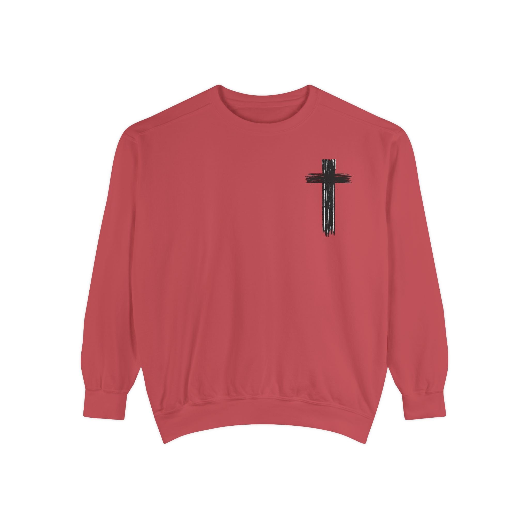 Faith Over Fear Sweatshirt — 'God Is Bigger' Christian Cross Pullover