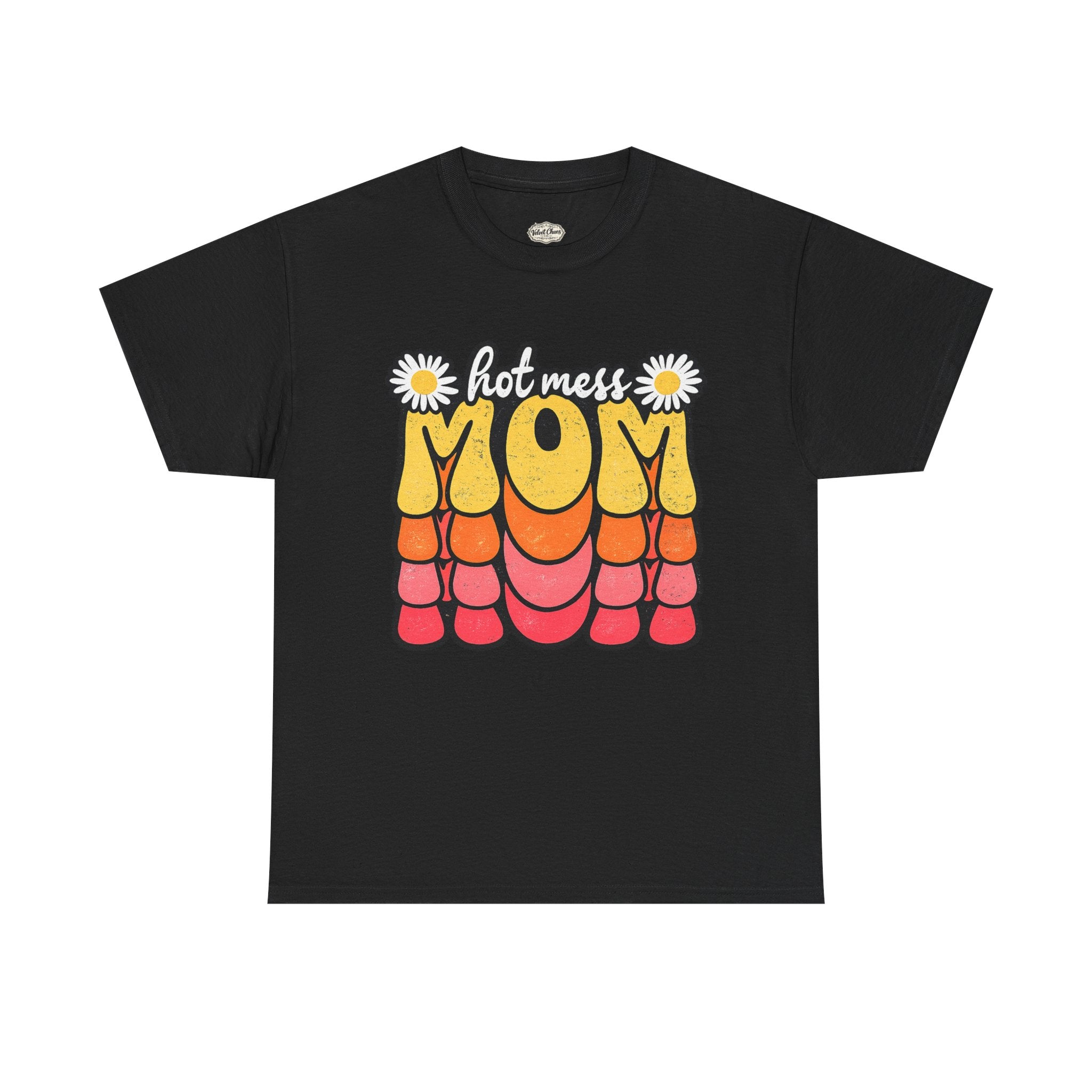 Hot Mess Mom Retro Graphic Tee — Funny Mother’s Day Gift