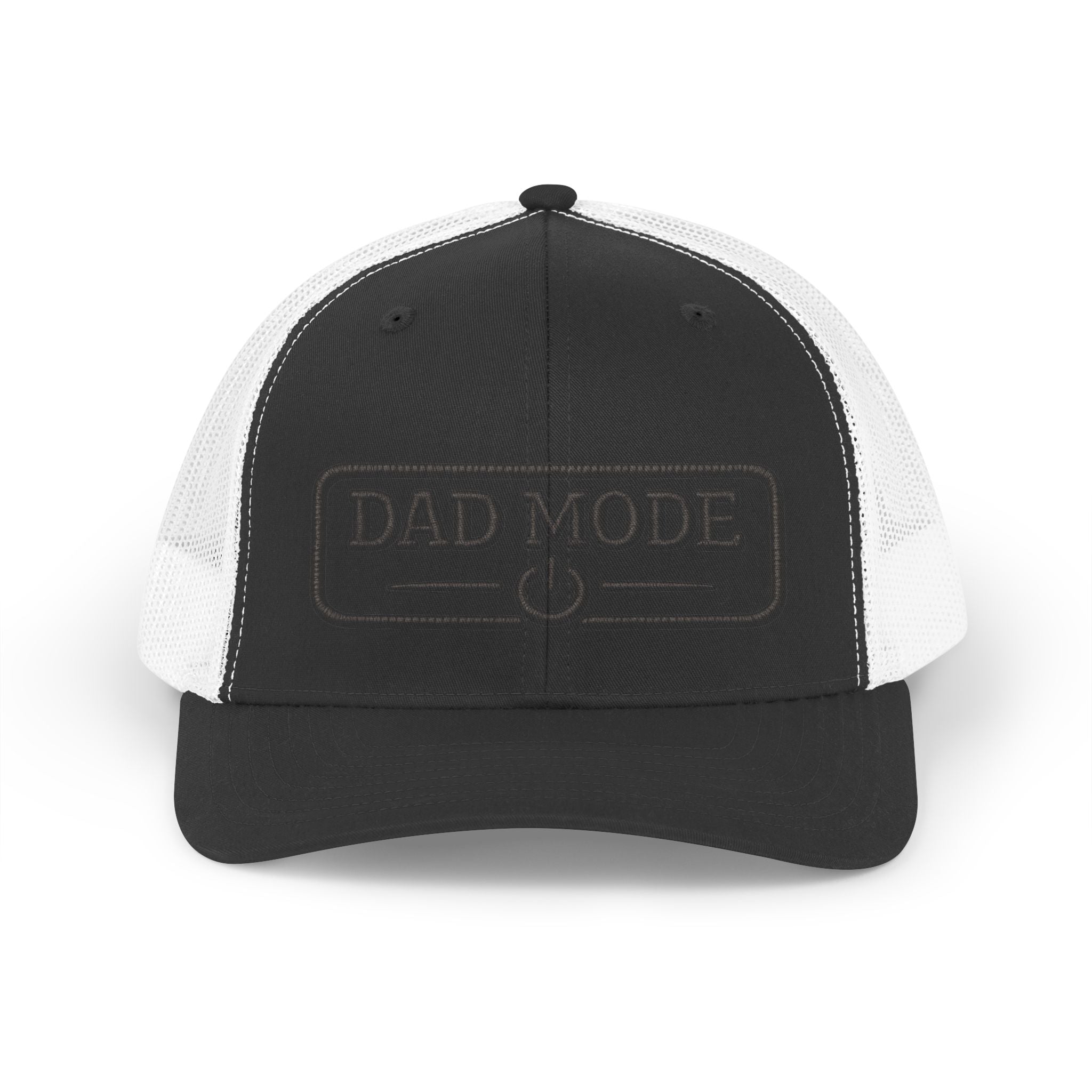 Dad Mode Trucker Hat — Retro Embroidered Mesh Cap for New Dads & Father’s Day